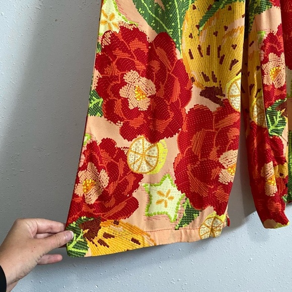 Tropical floral and fruit 2-piece set - Picture 5 of 7